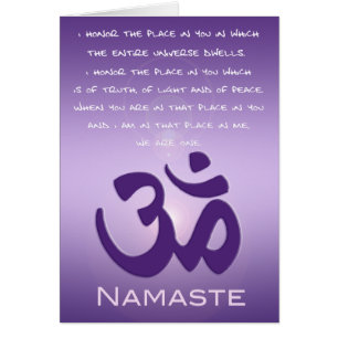 OM in den Purpur - Namaste
