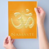 Om in Orange & Gold - Namaste Flyer (Hand)