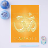 Om in Orange & Gold - Namaste Flyer (Einzeln)