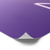 Om in Purples - Namaste Poster (Ecke)