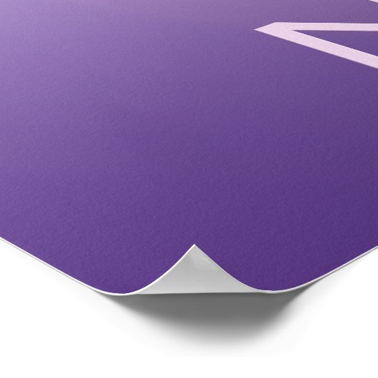 Om in Purples - Namaste Poster (Ecke)