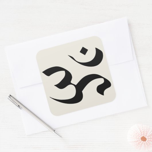 Om in Sanskrit 1 Aufkleber (Umschlag)