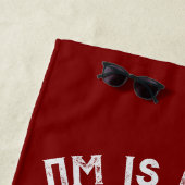 Om ist, wo die Katzen Feiertag sind Strandtuch (Beispiel)