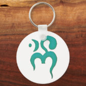 Om - Jade Schlüsselanhänger (Vorderseite)