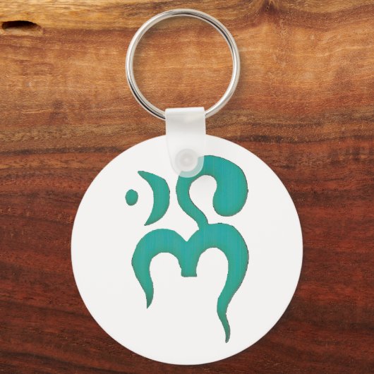 Om - Jade Schlüsselanhänger (Vorderseite)