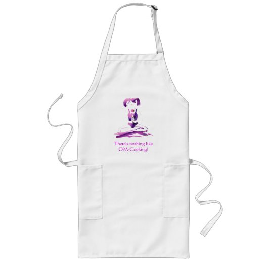 OM-Kochen! - Yoga-Pose Lange Schürze (Vorne)