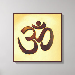 om leinwanddruck
