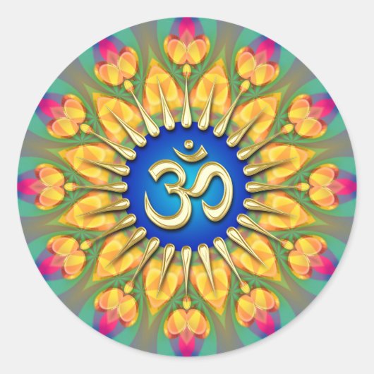 OM Light Feless Energy Spiritual Healing Sticker (Vorderseite)