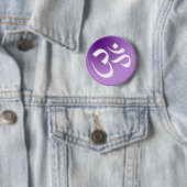 Om, Lila und weiß Button (Beispiel)