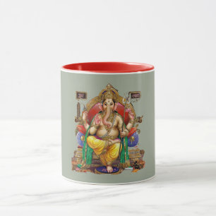 Om Lord Ganesh, hinduistischer Gott des Wohlstands Tasse