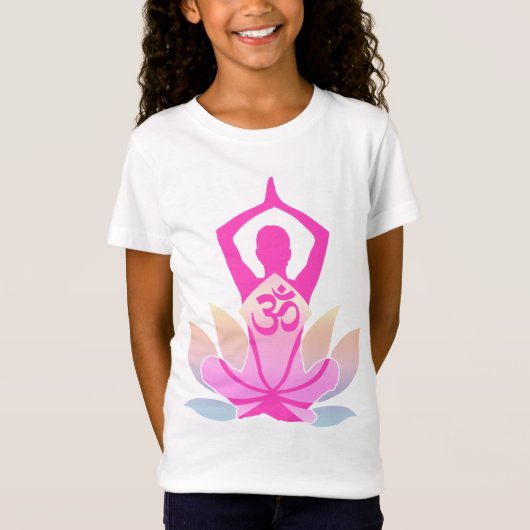 OM-Lotos-Yoga-Pose T-Shirt (Vorderseite)