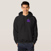 OM LOTUS Design violett Hoodie (Vorne ganz)