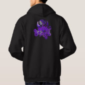 OM LOTUS Design violett Hoodie (Rückseite)