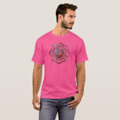 Om Lotus Flower Yoga Poses friend T-Shirt (Vorne ganz)