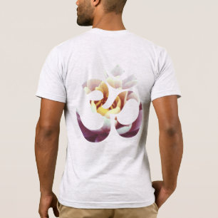 Om Lotus Mantra Yoga Mens Doppelseitige Vorlage T-Shirt