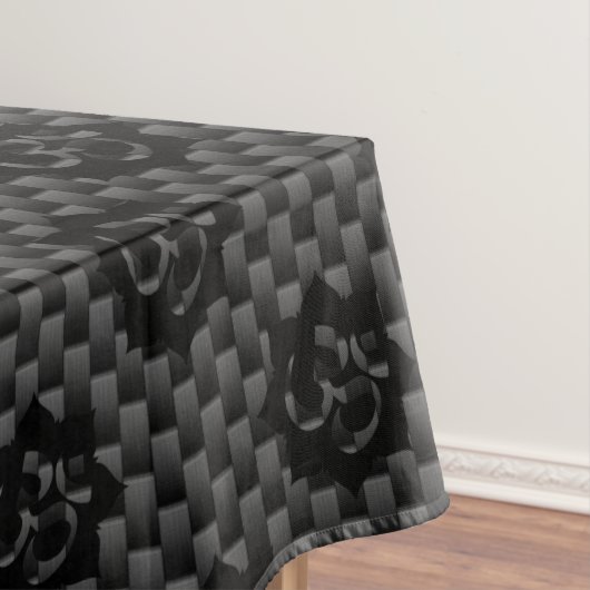 OM Lotus Spiritualität Yoga im Carbon Fibre Style Tischdecke (Beispiel)