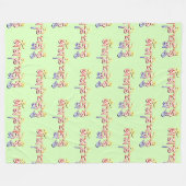 OM MA NI PADME HUM - Tibetischer Sanskrit Mantra 4 Fleecedecke (Vorderseite (Horizontal))