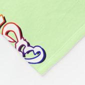 OM MA NI PADME HUM - Tibetischer Sanskrit Mantra 4 Fleecedecke (Ecke)