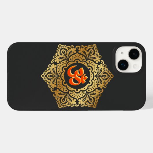 Om Mandal Hindu Sign Case-Mate iPhone Hülle (Rückseite (Horizontal))