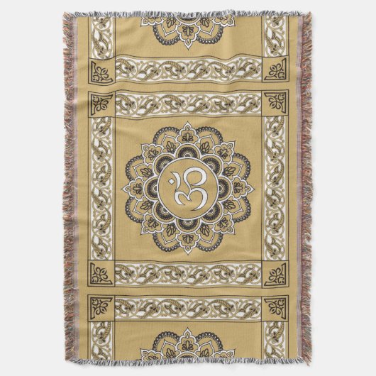 OM Mandala - Blanket Decke (Vorderseite Vertikal)
