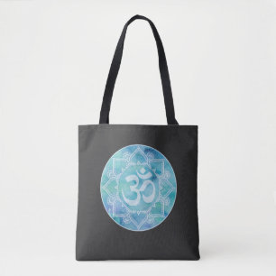Om Mandala Blue Tasche