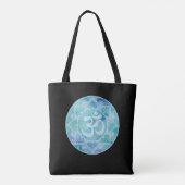 Om Mandala Blue Tasche (Rückseite)