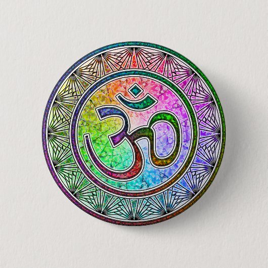 OM-Mandala Button (Vorderseite)