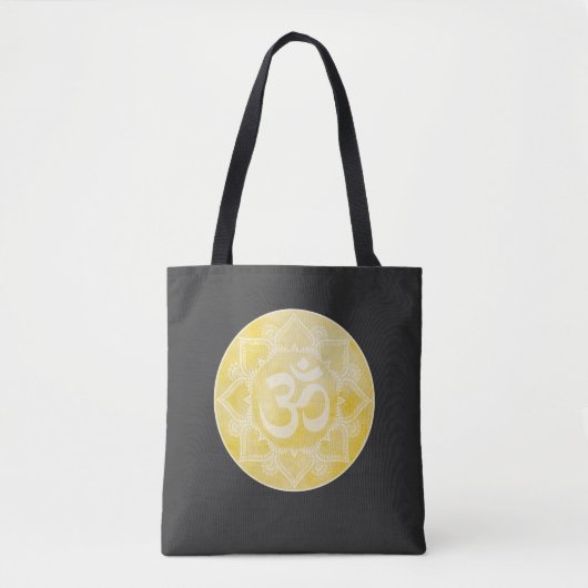 Om Mandala Gold Tasche (Vorderseite)