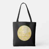 Om Mandala Gold Tasche (Rückseite)