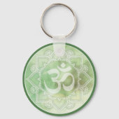Om Mandala Green Schlüsselanhänger (Rückseite)