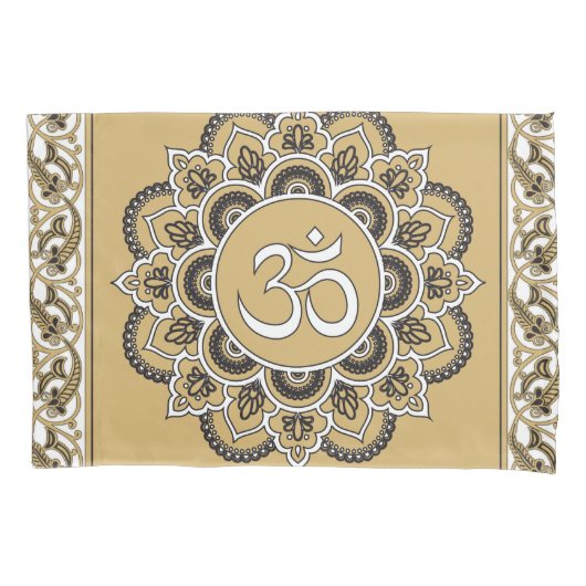 OM Mandala - Pillowcase Kissenbezug (Vorderseite)