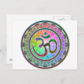 OM-mandala Postkarte (Vorne/Hinten)