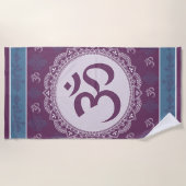 OM Mandala - Strandhandtuch (Vorderseite)