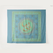 OM Mandala - Tapestry Wandteppich (Vorderseite (Horizontal))