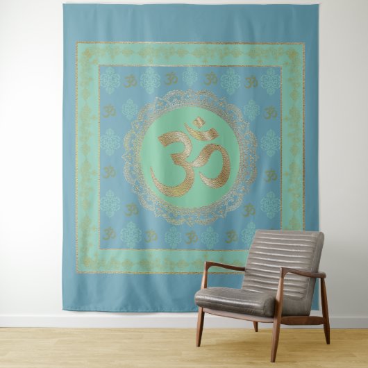 OM Mandala - Tapestry Wandteppich (Beispiel)