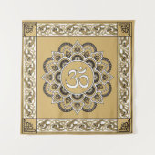 OM Mandala - Tapestry Wandteppich (Vorderseite)