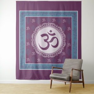 OM Mandala - Tapestry Wandteppich