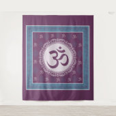 OM Mandala - Tapestry Wandteppich (Vorderseite)