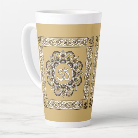 OM Mandala - Tasse des Kaffees, Cup (Linke Ecke)