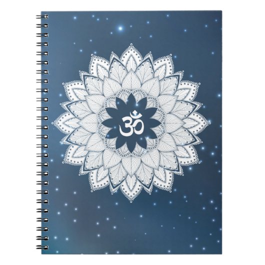 OM Mandala Universum Notizblock (Vorderseite)