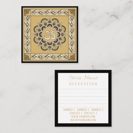 OM Mandala - Visitenkarte (Vorne/Hinten)