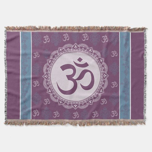 OM Mandala - Werft Blanket Decke (Vorderseite)