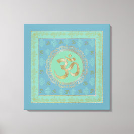 OM Mandala - Wrapped Canvas Leinwanddruck