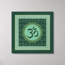OM Mandala - Wrapped Canvas Leinwanddruck