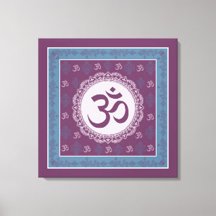 OM Mandala - Wrapped Canvas Leinwanddruck