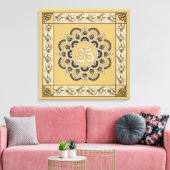 OM Mandala - Wrapped Canvas Leinwanddruck (Insitu (Wohnzimmer))