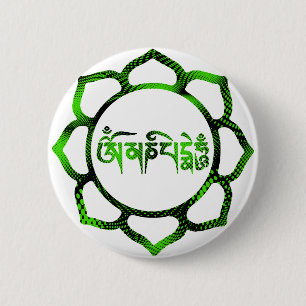 OM Mani padme hum-2 Button