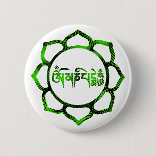 OM Mani padme hum-2 Button