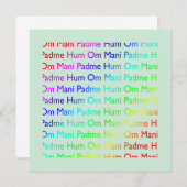 Om mani padme hum Einladung (Vorne/Hinten)