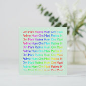 Om mani padme hum Einladung (Stehend Vorderseite)